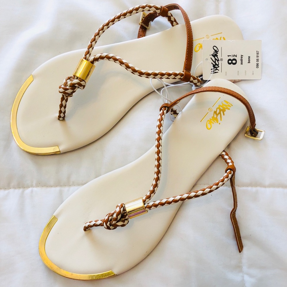 White sandals